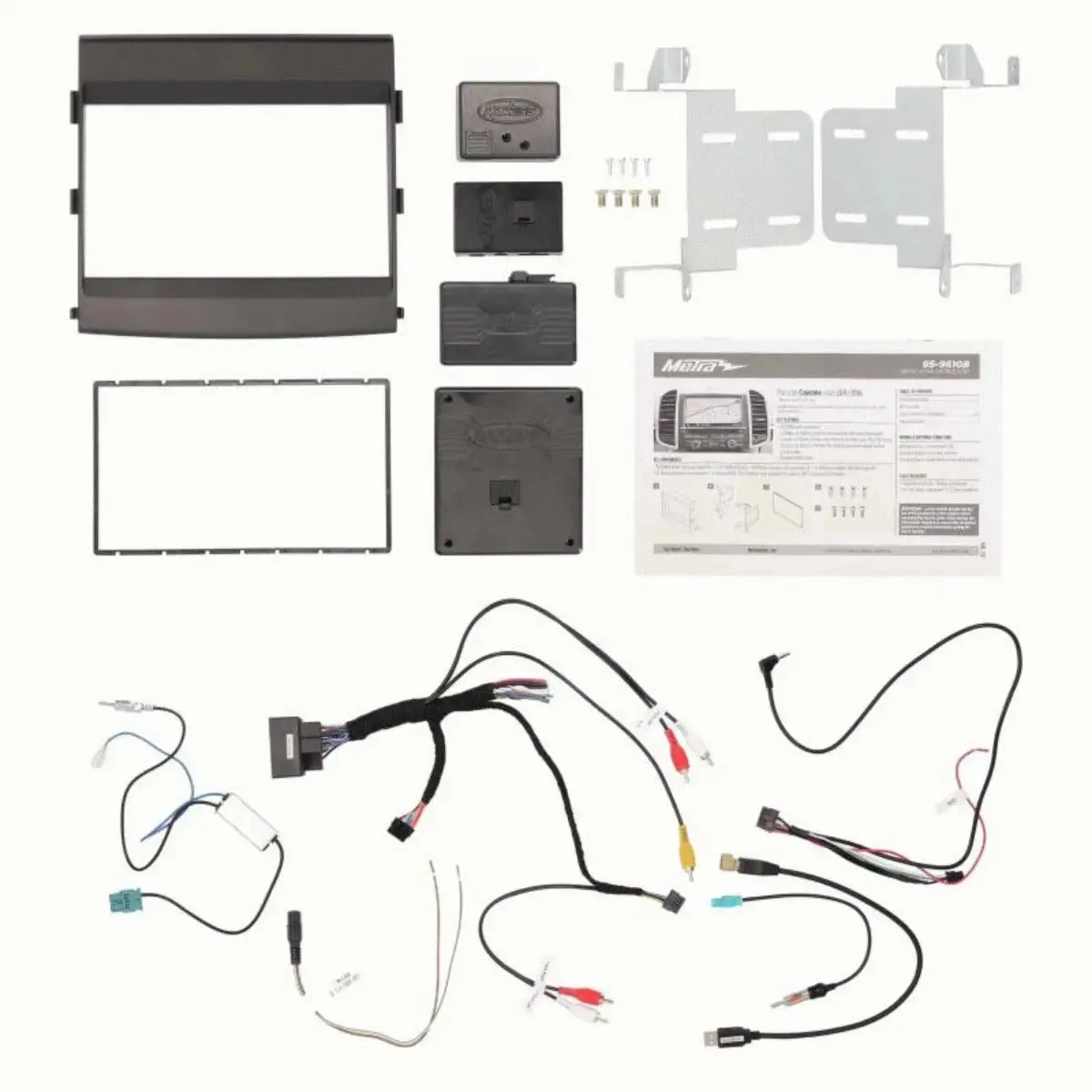 Metra 95-9610B 2Din Dash Kit with amp for 2011-2016 Porsche Cayenne (958) Vehicles