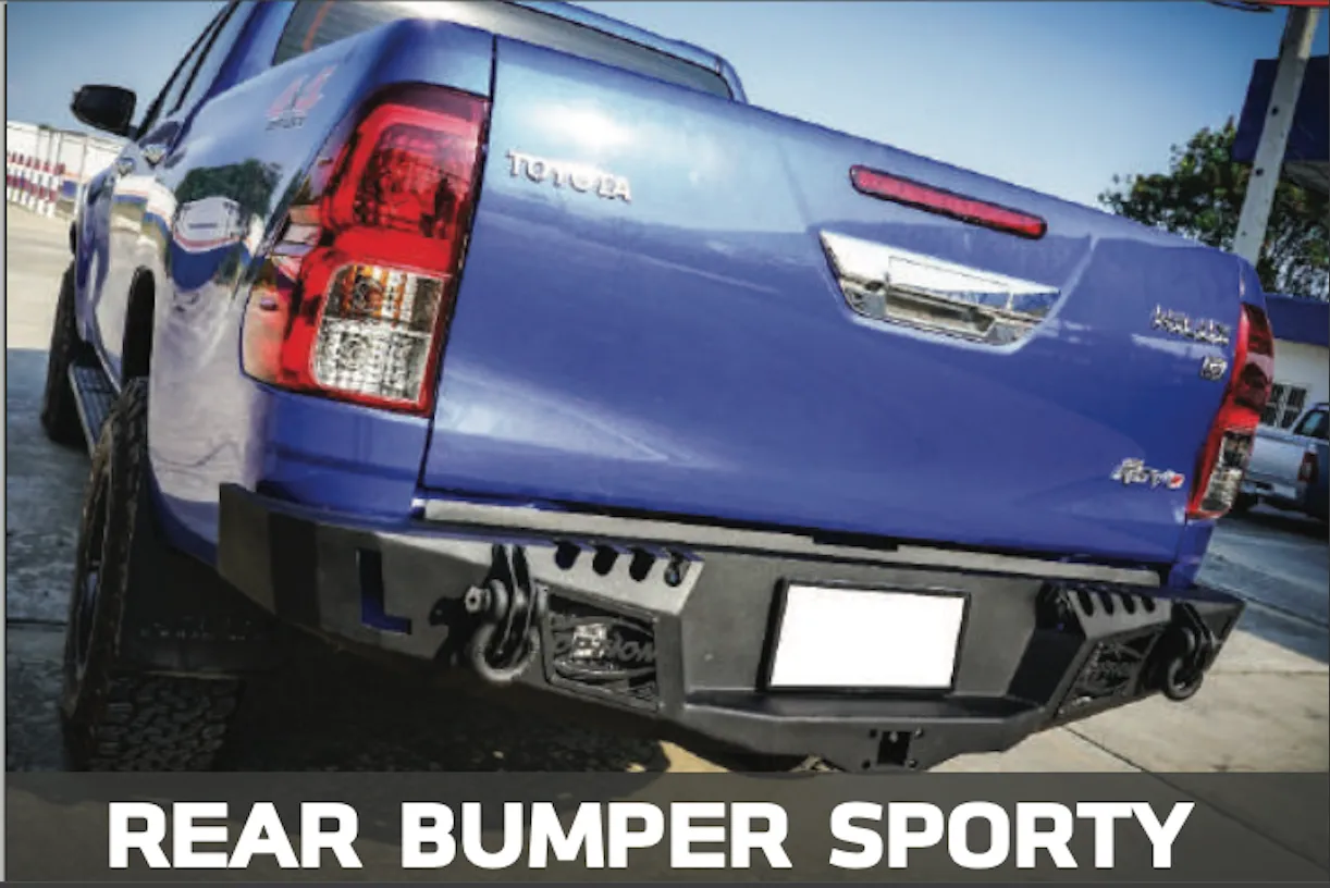 N80 TOYOTA HILUX REAR BAR & TOW HITCH ( 2015-2022 ) SPORT