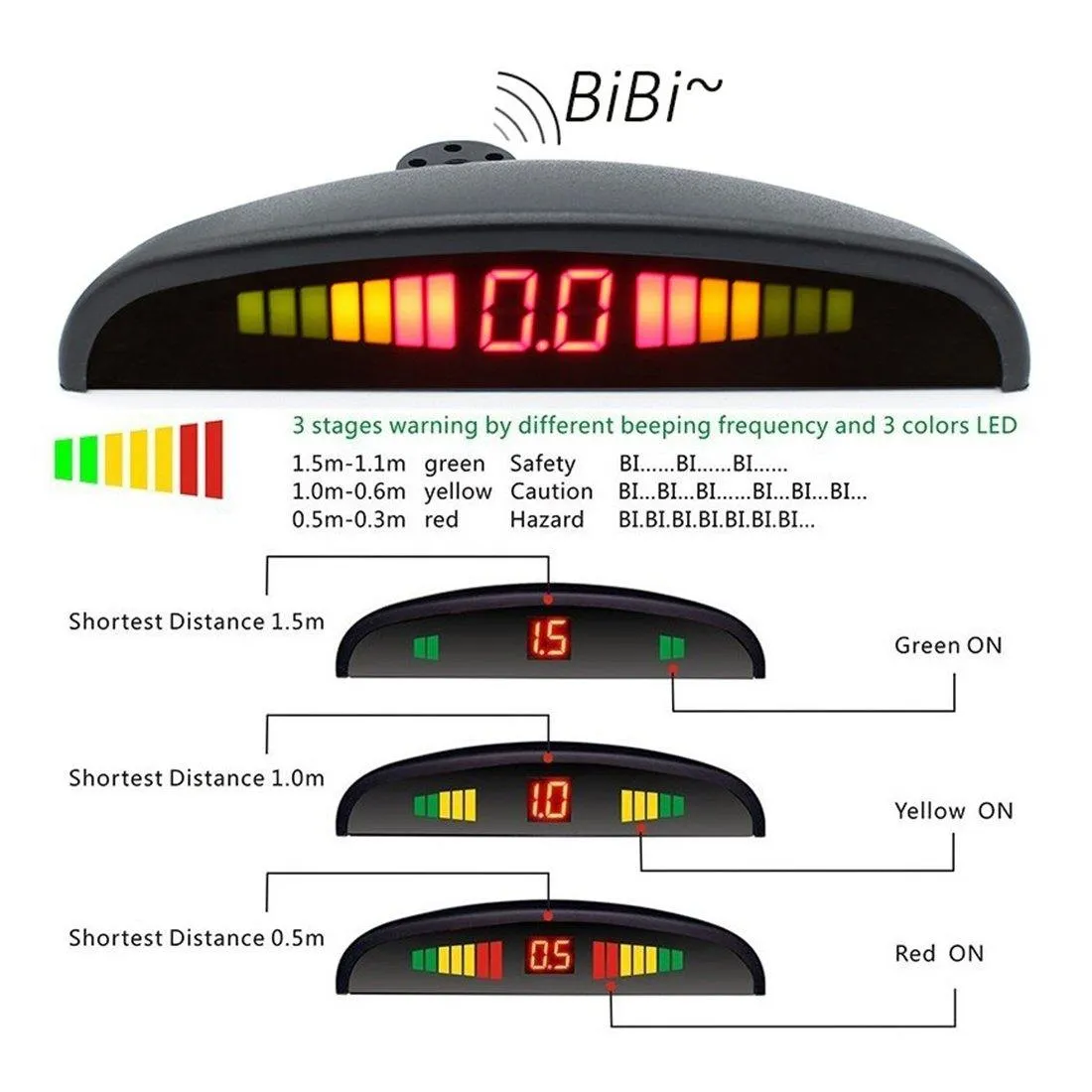 New Car Parking Reversing, Parking Alarm System 9DCV-15DCV