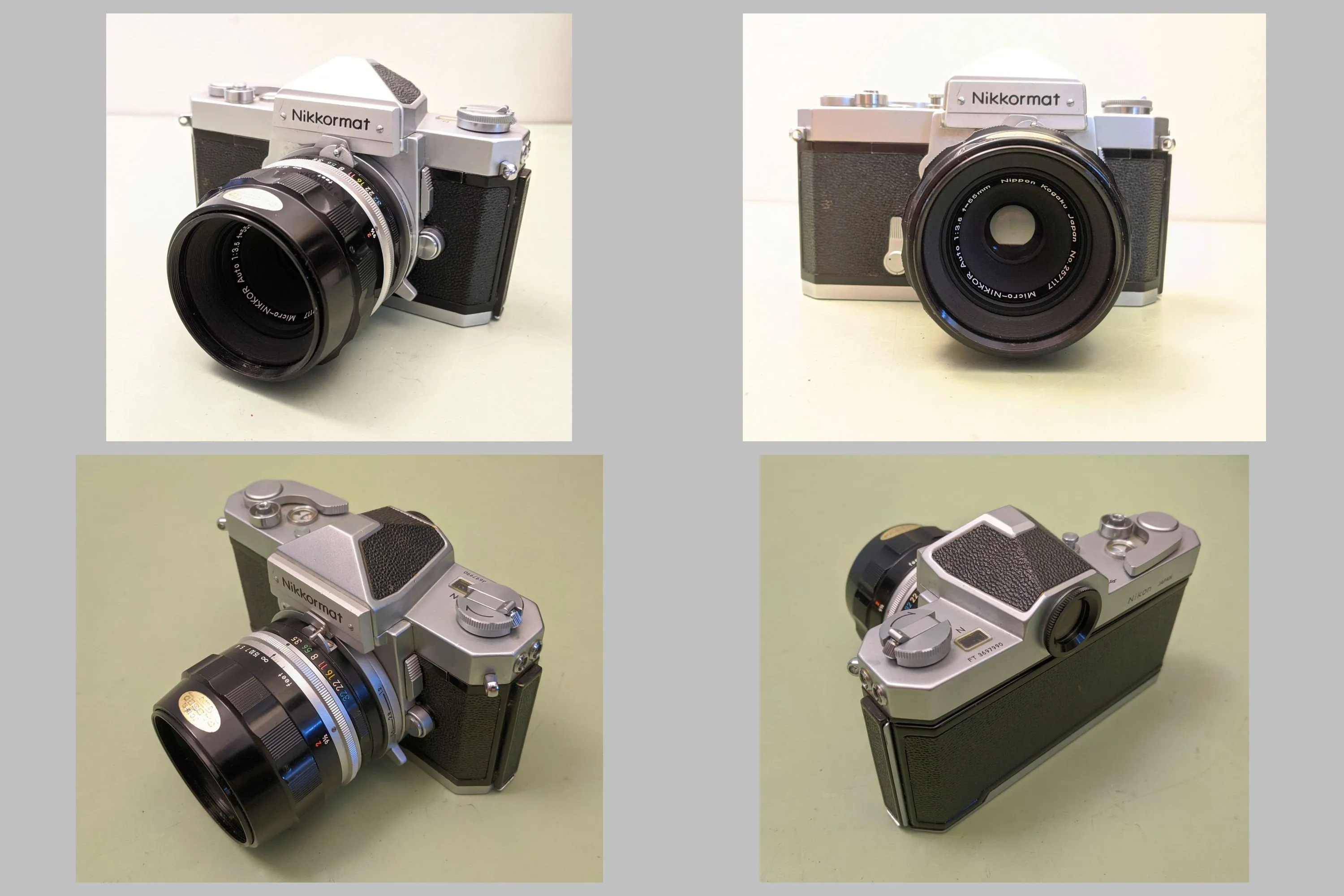 Nikon Nikkormat FTn 35mm Film Camera, 55mm macro lens and accessories F*S