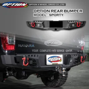 NISSAN NAVARA 2015-2019 REAR BAR WITH 2" HITCH ( SPORT )