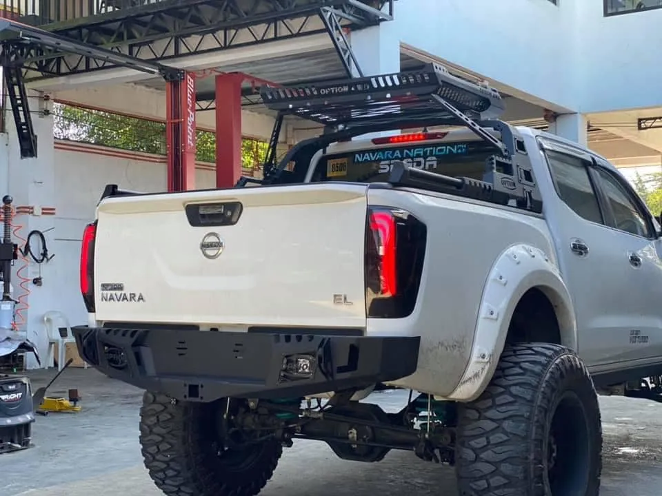 NISSAN NAVARA 2015-2019 REAR BAR WITH 2" HITCH ( SPORT )