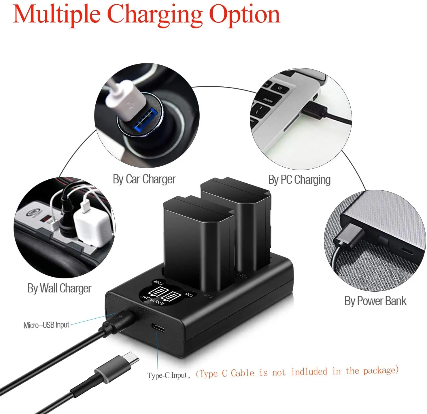 NP-FZ100 Replacement Battery (2-Pack) and Rapid Dual USB Charger Set
