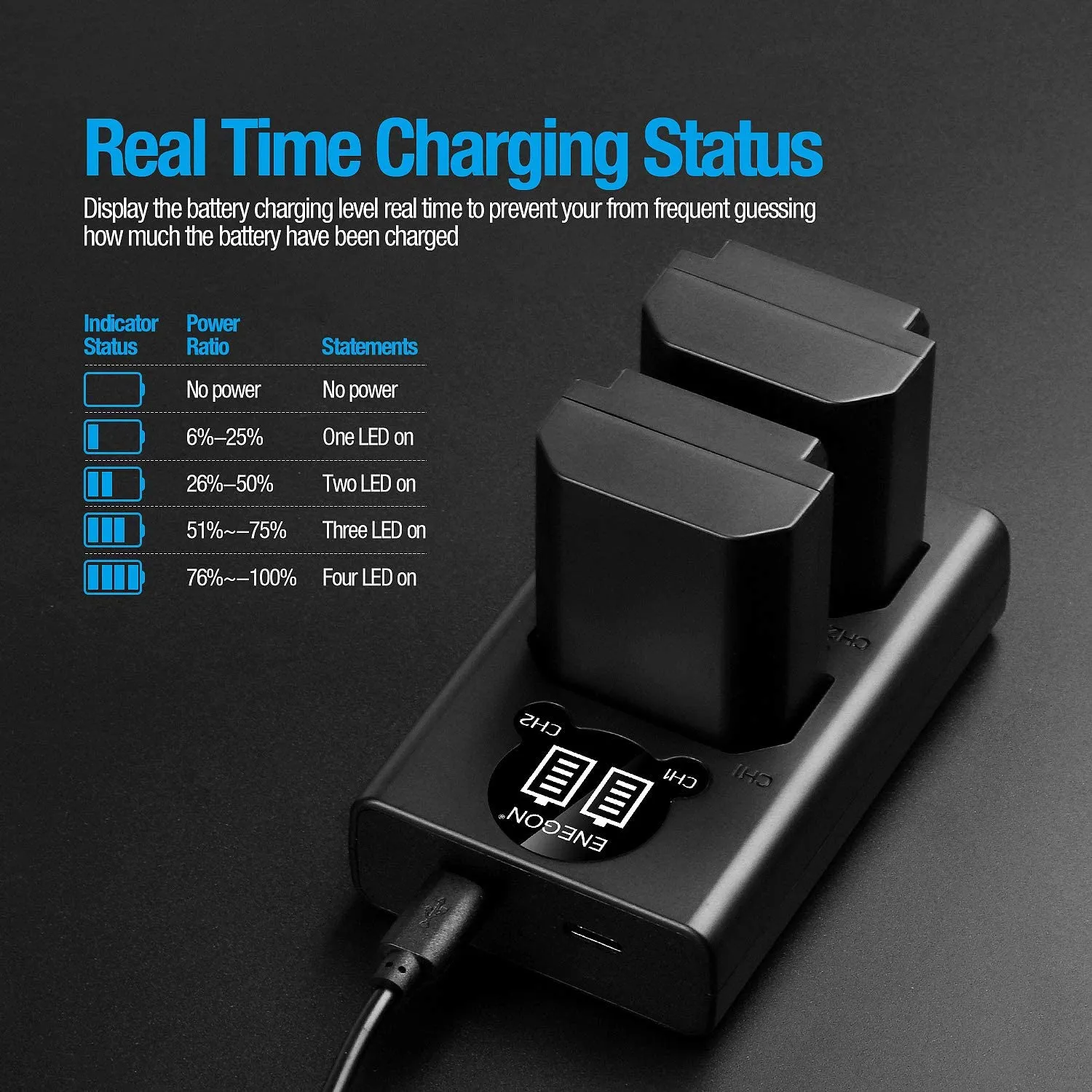 NP-FZ100 Replacement Battery (2-Pack) and Rapid Dual USB Charger Set