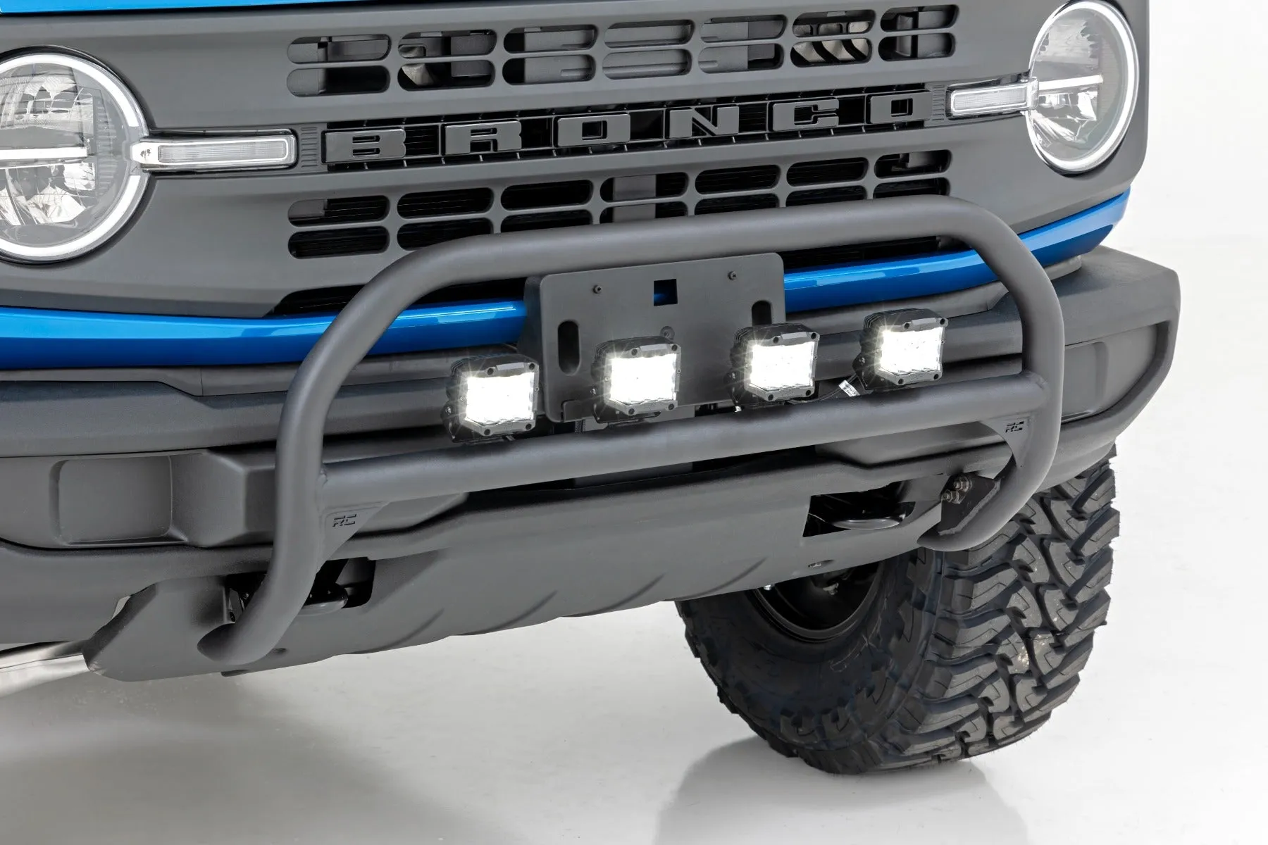 Nudge Bar - 3.5 Inch Round Led (x4) - Ford Bronco 4WD (2021-2023)