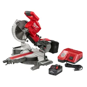 Open Box -  Milwaukee M18 Fuel 18-Volt 10 in. Lithium-Ion Brushless Cordless Dual Bevel Sliding Compound Miter Saw Kit with One 8.0 Ah Battery