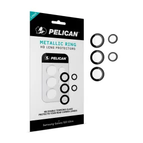 Pelican Aluminum Ring Lens Protectors for Galaxy S23 Ultra - Black