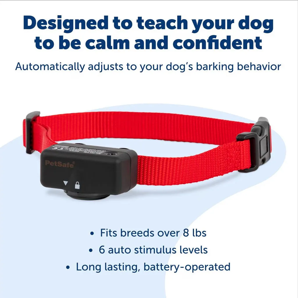 PetSafe Static Basic Waterproof Dog Bark Collar, Red