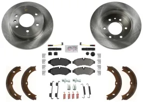 Rear Disc Brake Rotors for Mercedes Benz Sprinter 2500 19-24 w Manual Parking Bk