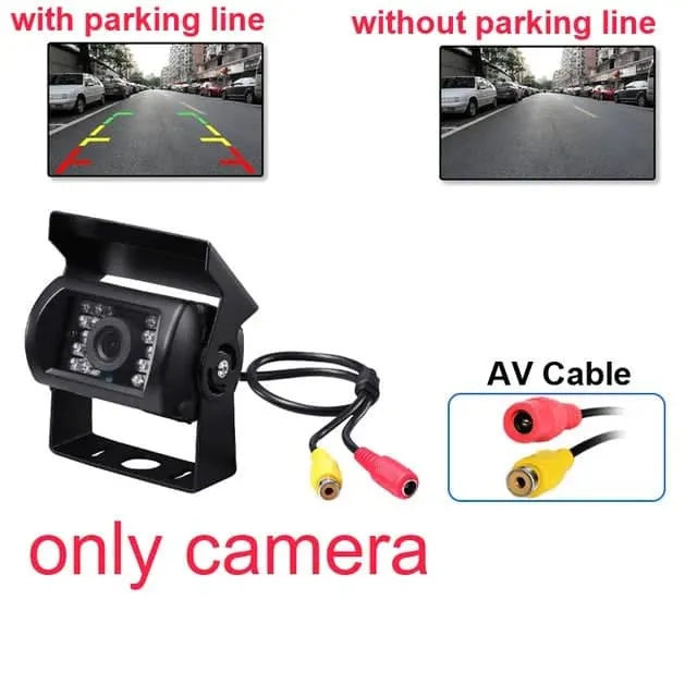 Reverse Camera 4 Pin AV Port IR Night  Backup Camera Waterproof For Truck/Trailer/Pickups/RV/ Heavy