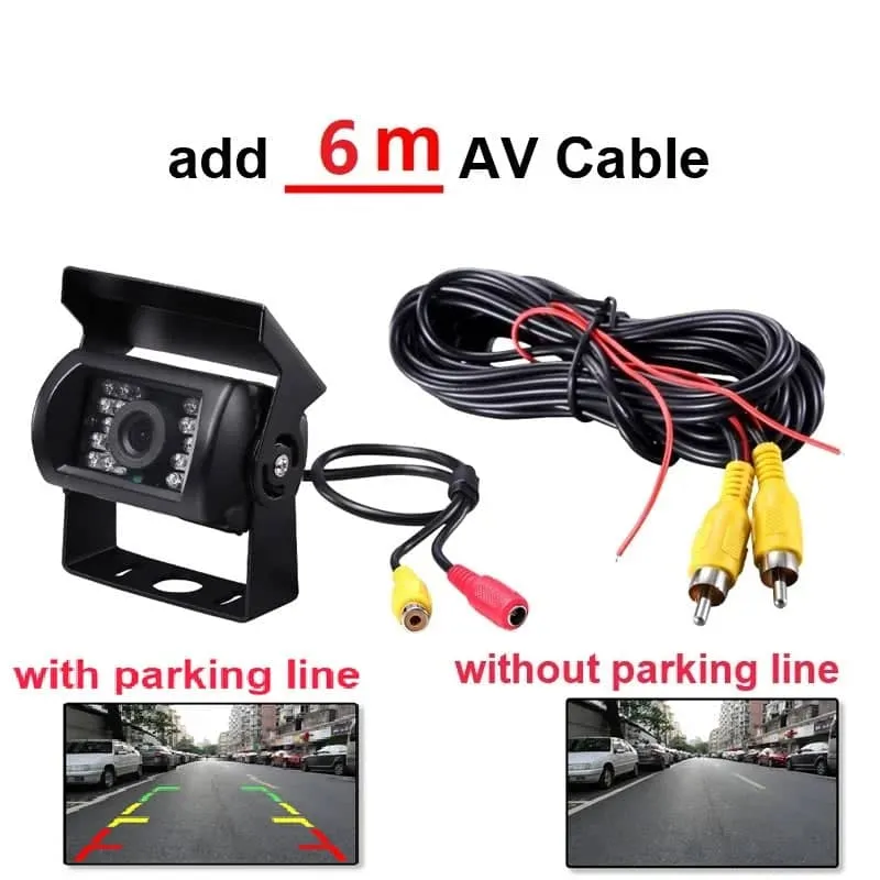 Reverse Camera 4 Pin AV Port IR Night  Backup Camera Waterproof For Truck/Trailer/Pickups/RV/ Heavy