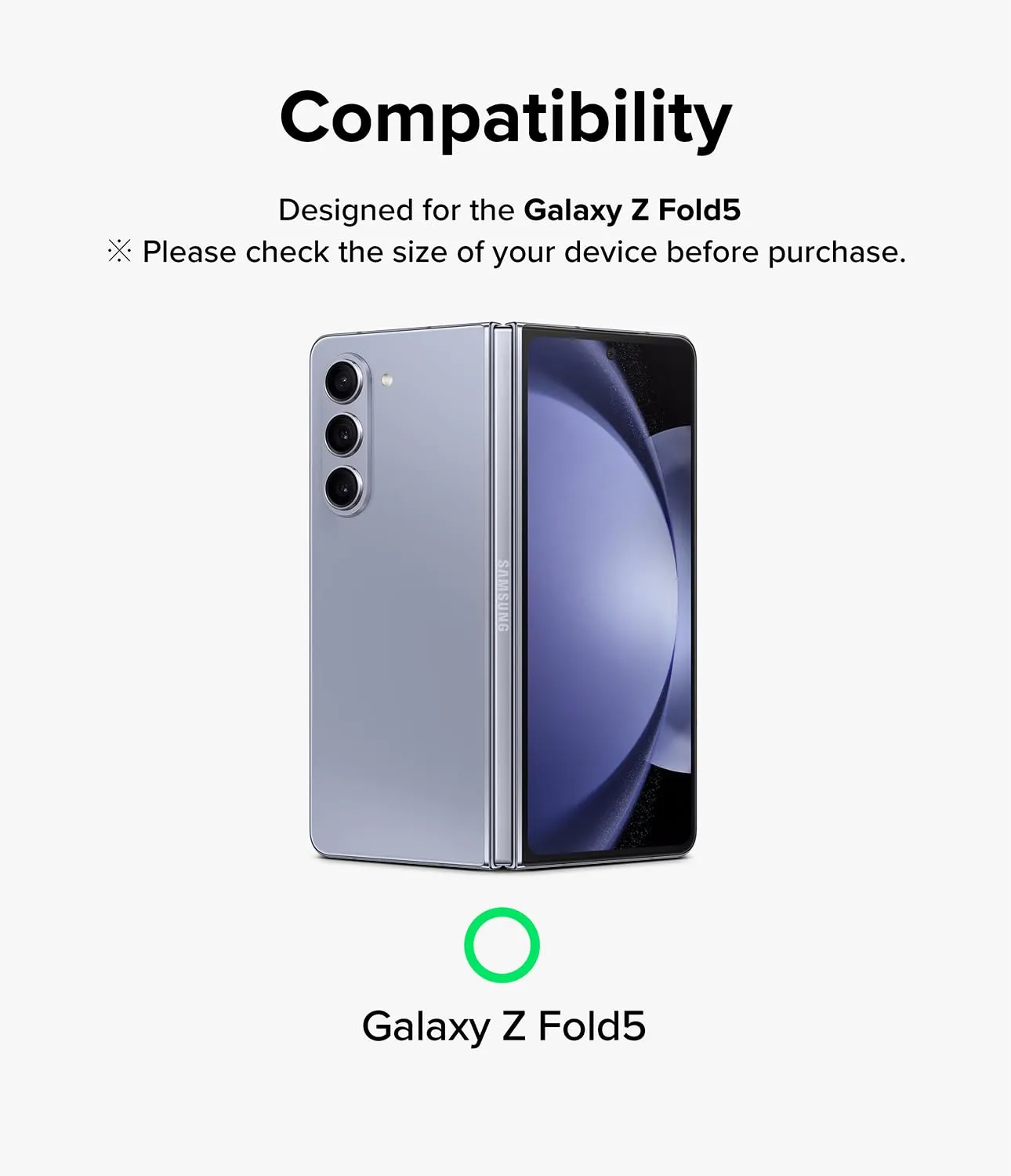 Ringke Samsung Galaxy Z Fold 5 (2023), Camera Lens Tempered Glass and Aluminum Frame - Black