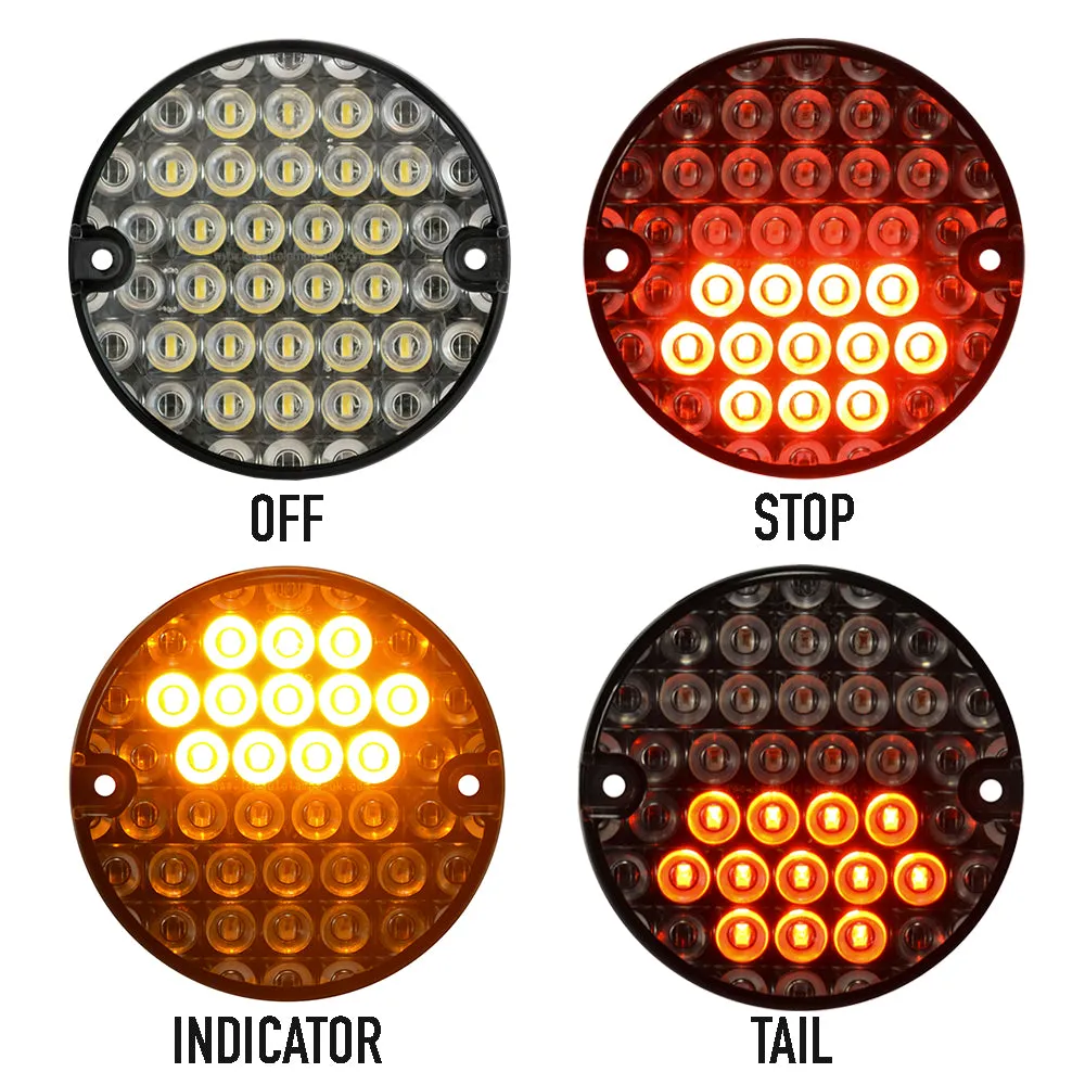 Round 95mm European Style Lamps by LED Autolamps 95 Series