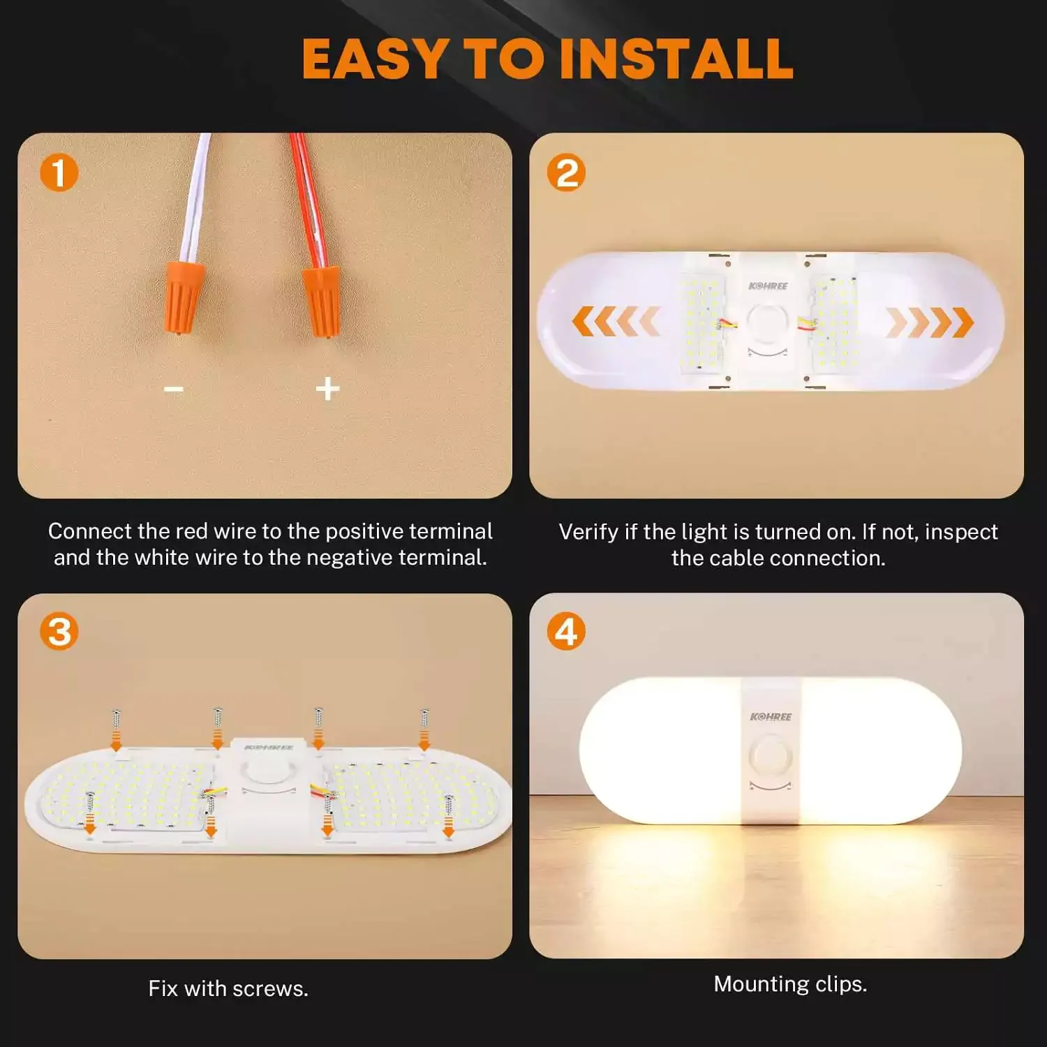 RV Ceiling Light, 1800 LM