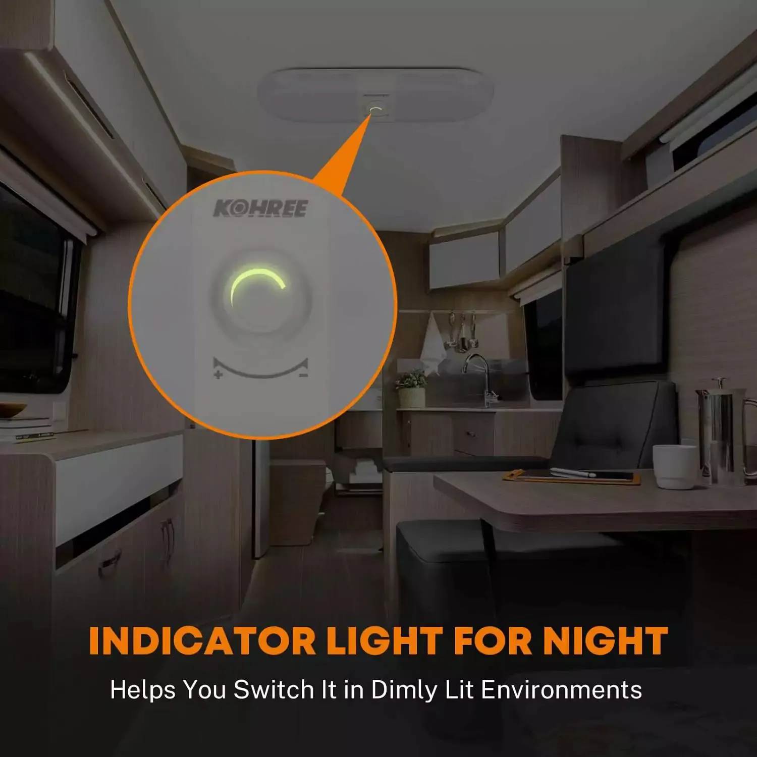 RV Ceiling Light, 1800 LM