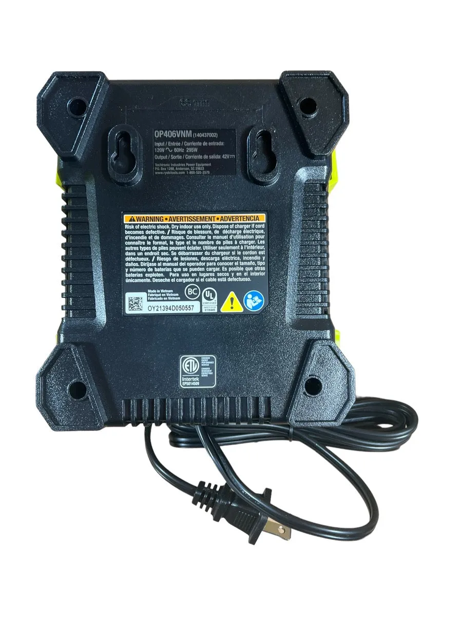 RYOBI 40-Volt Lithium-Ion Rapid Charger