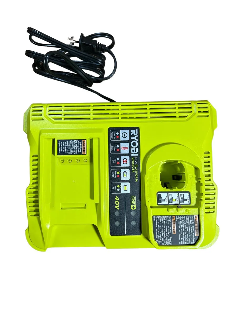 RYOBI ONE  Lithium-Ion Dual Platform Charger for RYOBI 18-Volt ONE  and 40-Volt Batteries