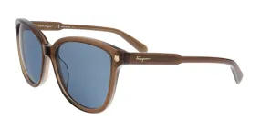Salvatore Ferragamo SF815/S 210 Brown Rectangle Feline Sunglasses