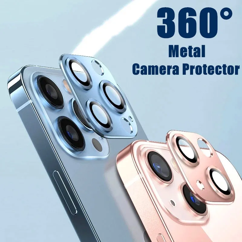 Screen Protectors Full Cover Camera Lens Protector For iPhone 11 12 13 14 Mini Plus Pro Pro Max Tempered Glass Plus Lens Camera Protector