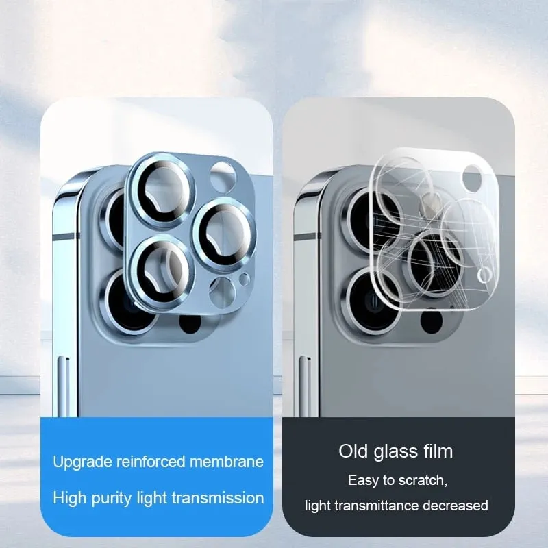 Screen Protectors Full Cover Camera Lens Protector For iPhone 11 12 13 14 Mini Plus Pro Pro Max Tempered Glass Plus Lens Camera Protector