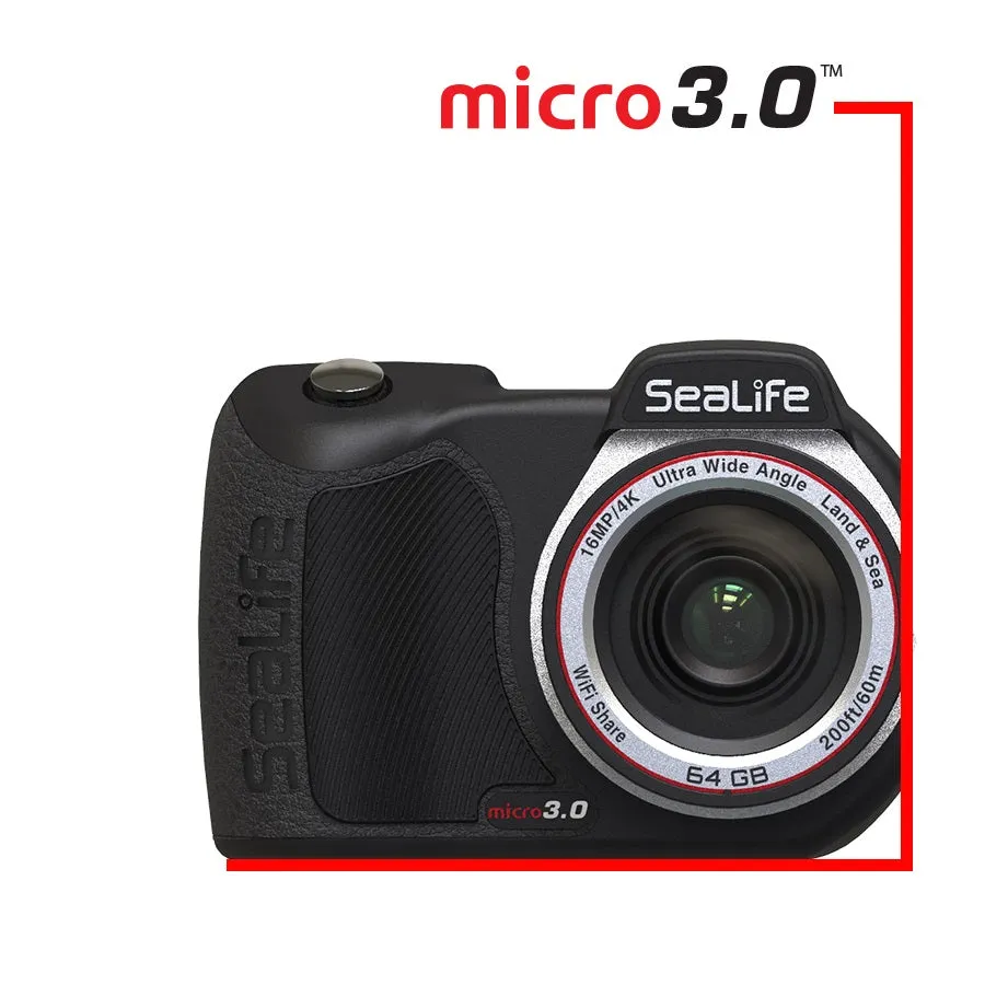 SeaLife Micro 3.0 Undewater Camera, 16MP Ultra-HD 64GB