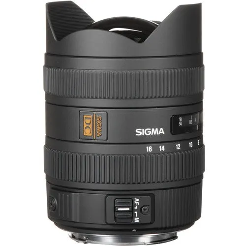 Sigma 8-16mm f/4.5-5.6 DC HSM Ultra-Wide Zoom Lens for Nikon - 203306