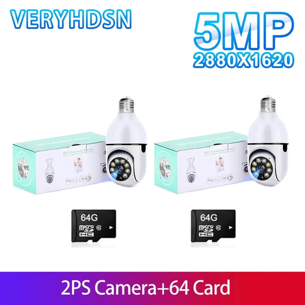 Smart AI Wireless Night Vision HD Wifi Surveillance Camera for E27 Light Bulb Socket