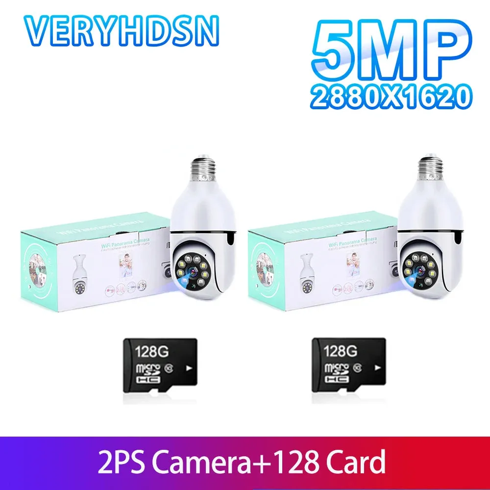 Smart AI Wireless Night Vision HD Wifi Surveillance Camera for E27 Light Bulb Socket