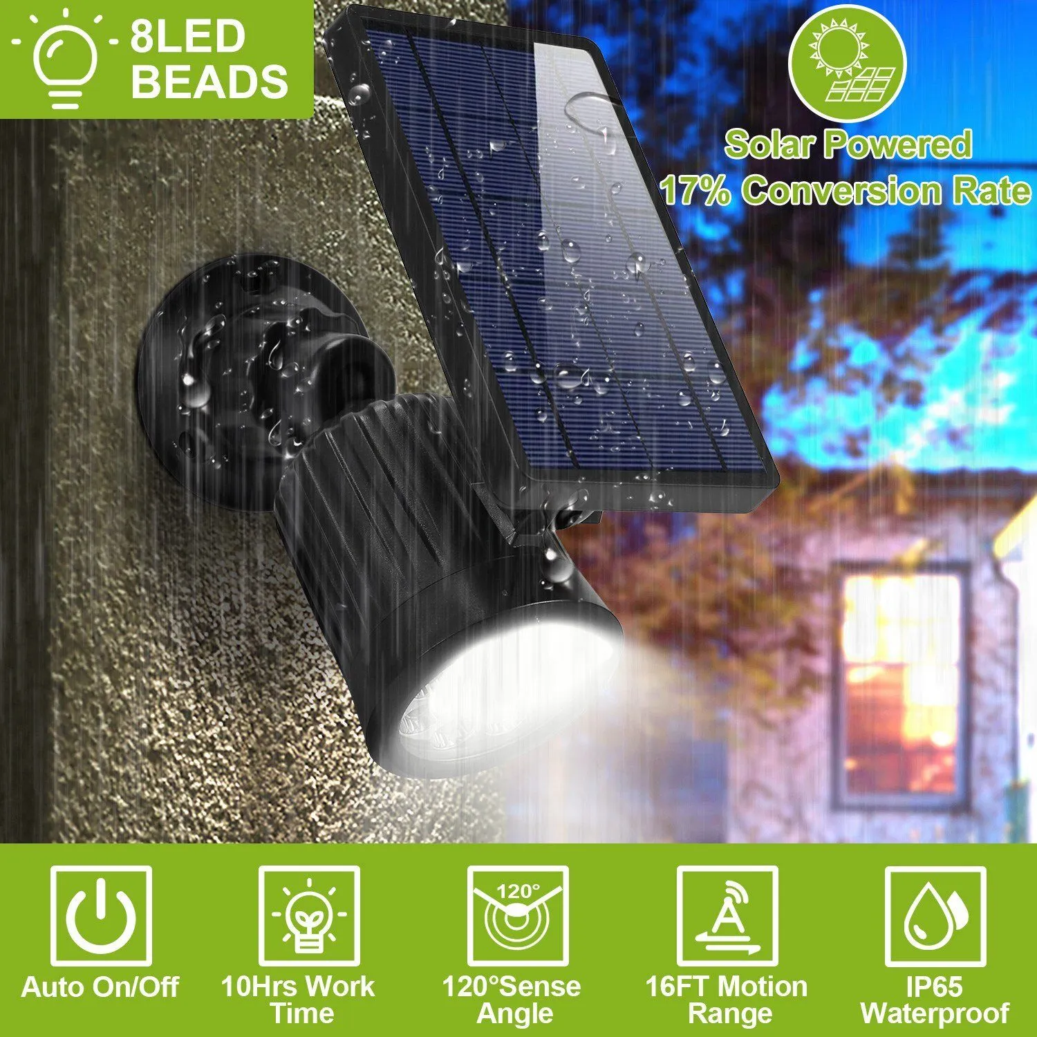 Solarek Lights Outdoor Solar Powered LED Spotlights