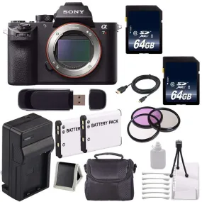 Sony Alpha a7R II Mirrorless Digital Camera (International Model)   62mm 3 Piece Filter Kit