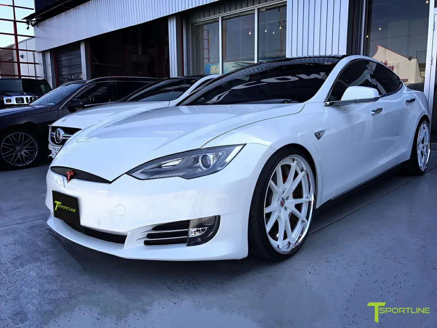 T-Sportline Tesla Model S Front Bumper Facelift Conversion Kit