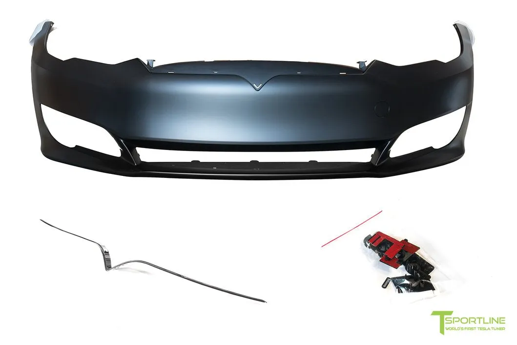 T-Sportline Tesla Model S Front Bumper Facelift Conversion Kit