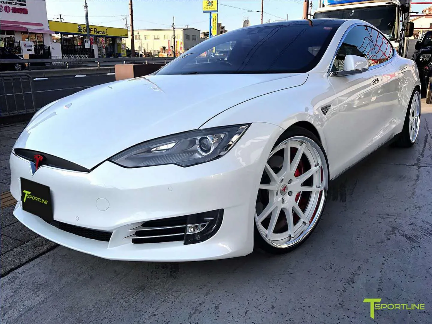 T-Sportline Tesla Model S Front Bumper Facelift Conversion Kit
