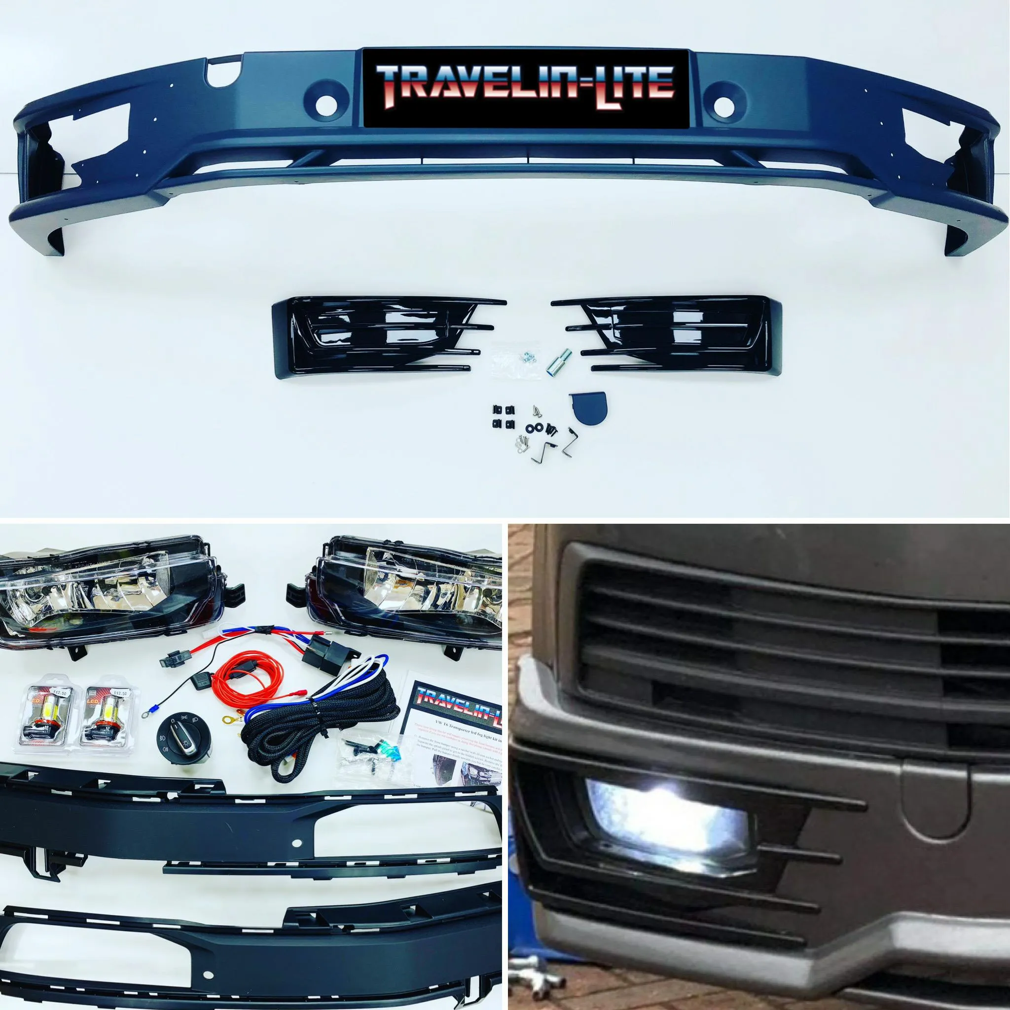 T6 Sportline Lower Spoiler & LED Fog Light Kit