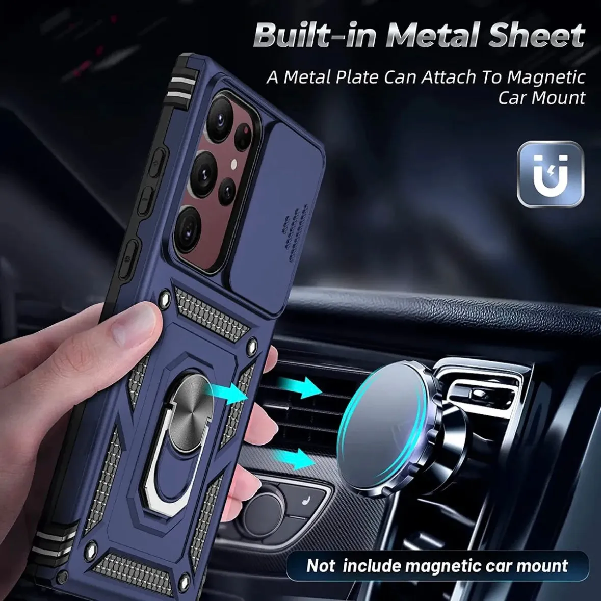 Tough Armour Tactical Grade Protection Rear Case for Samsung