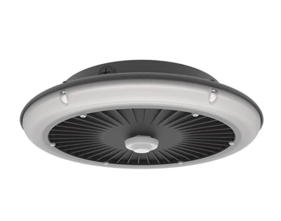UFO Parking Garage Canopy Light Fixture, 75W, 3000K, 4000K or 5000K, 120-277V, Bronze, Black, Silver or White Finish