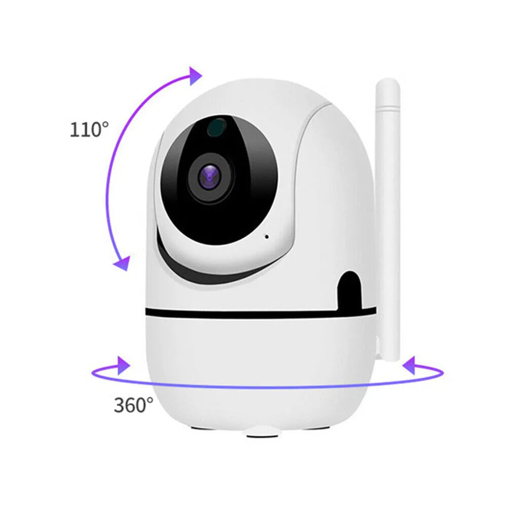US 1-2 Pc 1080p Security Camera WiFi IP Indoor Baby HD 360°Two-way Audio Motion
