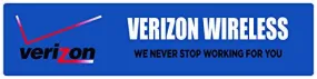 Verizon Wireless 6"x24" Branded Business Tagline Display Sign