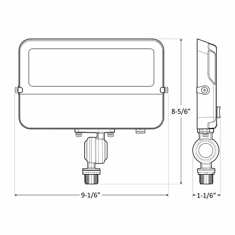 Westgate LFE 50W LED Flood Light with 1/2" Knuckle, CCT