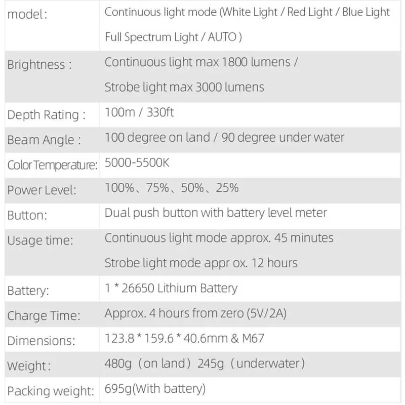 WF101 Ring Light 3000 V2 Video Light