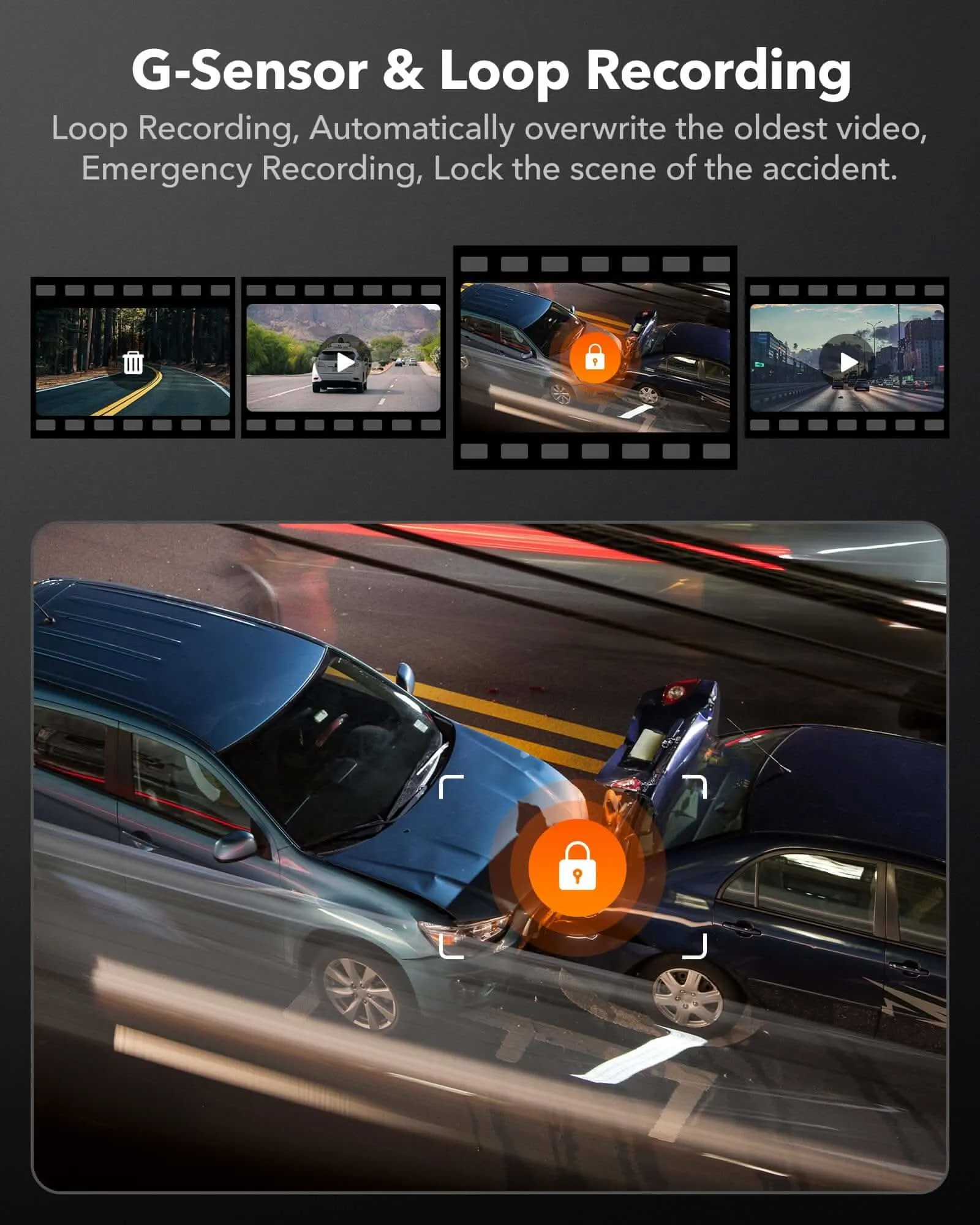 WOLFBOX G910 10'' Rear View Mirror Camera