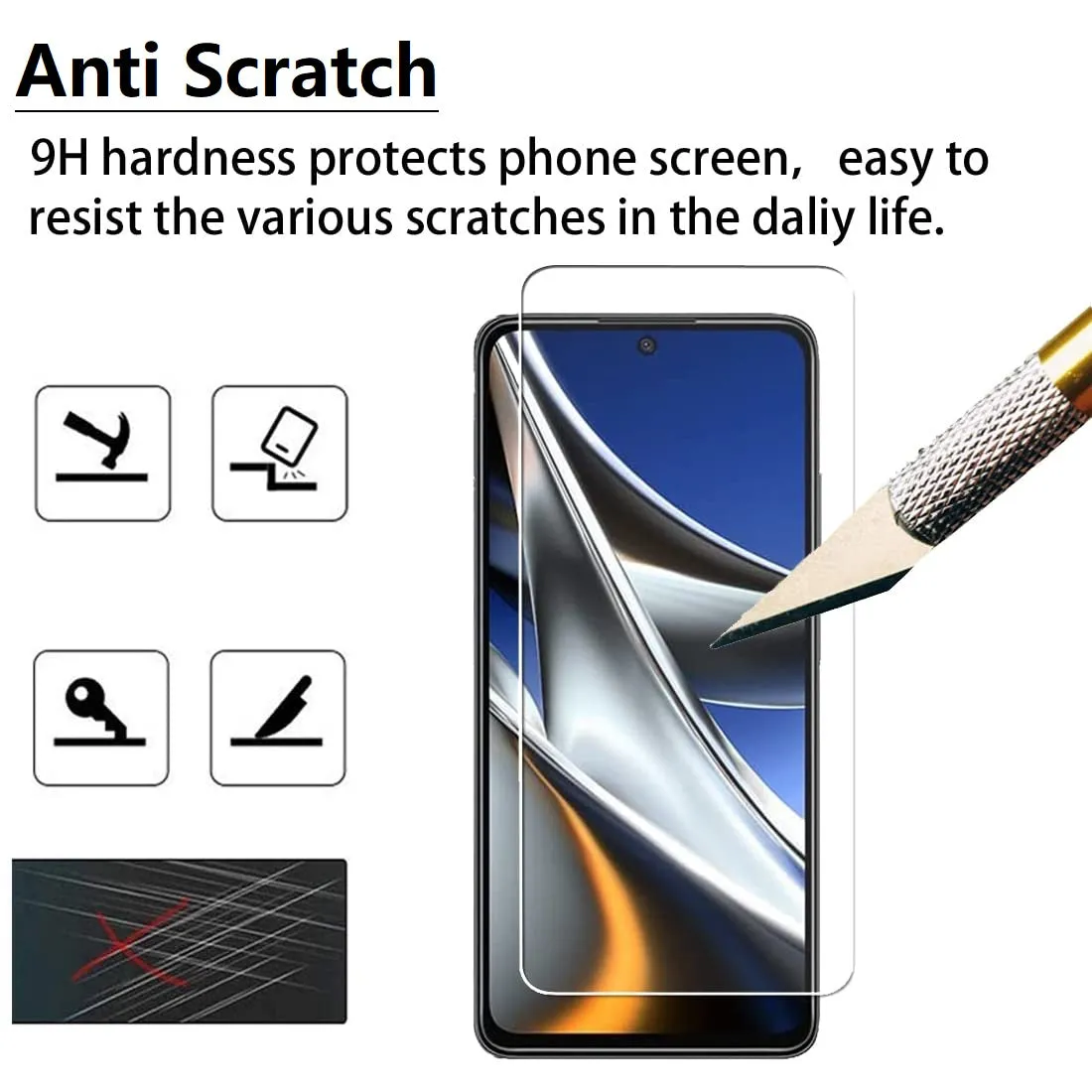 Xiaomi Poco X4 Pro 5G  Screen Protector| Tempered Glass|2 Per Pack